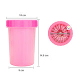 Limpiador Pequeño Patas Perro Cepillo Limpieza Portátil Mascotas 490-68