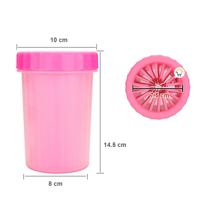 Limpiador Grande Patas Perro Cepillo Limpieza Portátil Mascotas BS-72