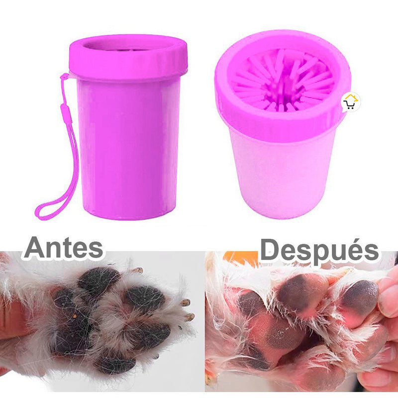 Limpiador Pequeño Patas Perro Cepillo Limpieza Portátil Mascotas 490-68