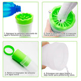 Limpiador Pequeño Patas Perro Cepillo Limpieza Portátil Mascotas 490-68