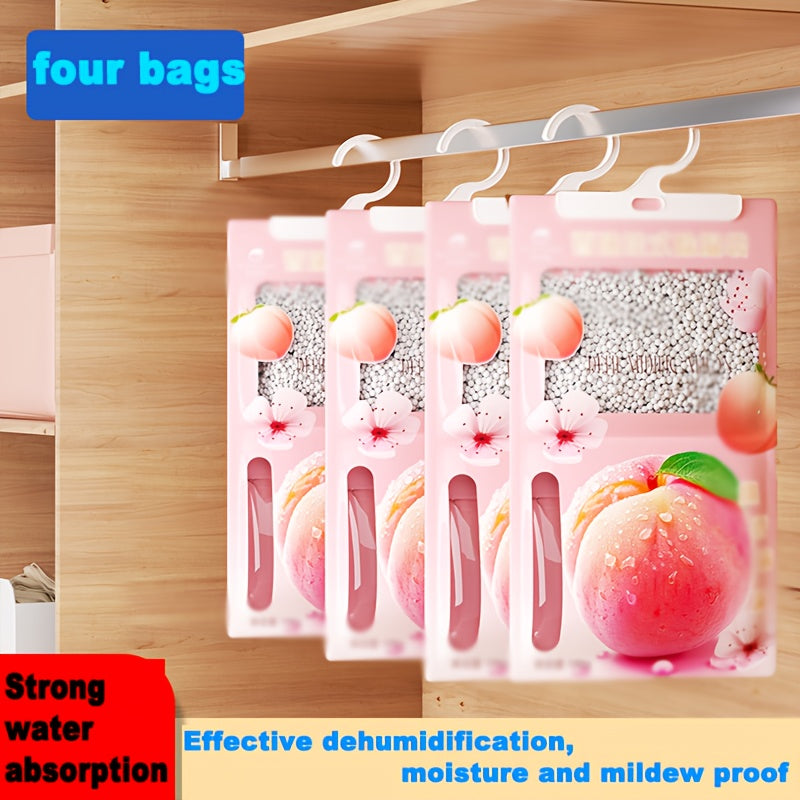 Bolsas absorbentes de humedad sabor durazno, 4/6/10 unidades, ideales para dormitorio, sala, cocina, baño, residencias estudiantiles, bodegas, etc., colgantes para interiores