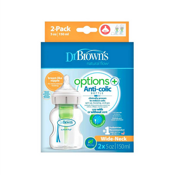 Tetero Boca Ancha 5Oz X2 D1817 Dr Brown