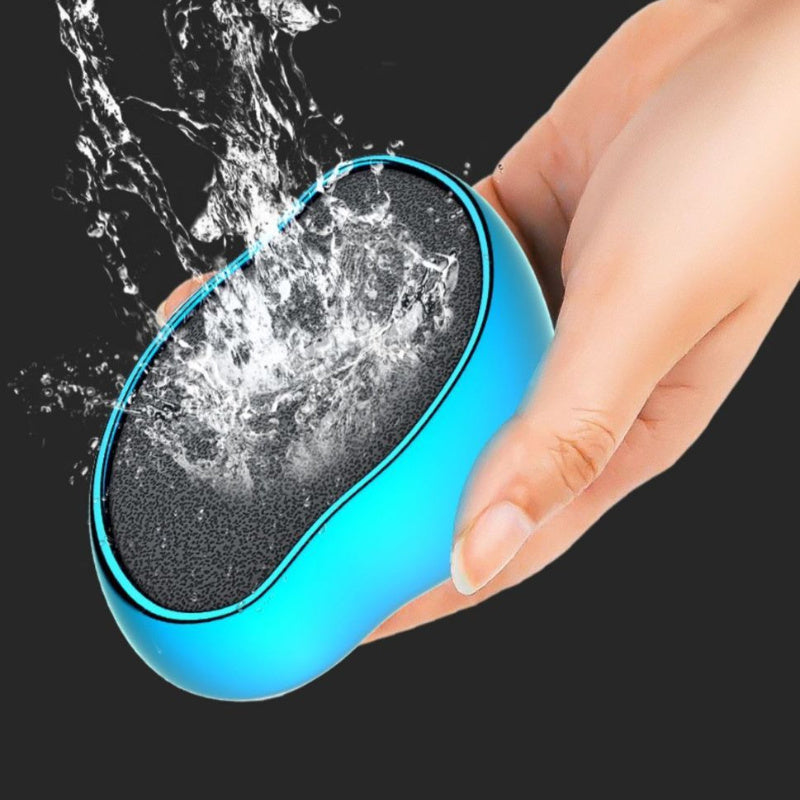 Lima de pie electrodepositada mate para eliminación de piel muerta Beige claro, masaje de pies, talón, piedra de pedicura de pies
