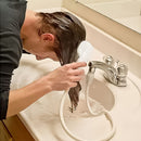 1 cabezal de ducha portátil con manguera - Flujo de alta presión, montaje en pared, diseño redondo de plástico para bañera y uso de baño, incluye boquilla de pulverización ajustable, duradero y fácil de limpiar, cabezal de ducha portátil para bañera, pul