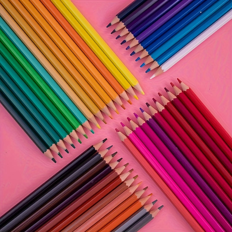 Juego de 48 lápices al óleo de núcleo suave de alta calidad, brillantes y versátiles, ideales para artistas, dibujo e ilustración, libros de imágenes, sombras mixtas, trabajo gráfico, suministros de oficina, calendarios y planificación personal. Color al