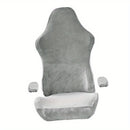 Fundas para Silla de Oficina con Cubiertas para Reposabrazos para Silla Giratoria, Gris Claro