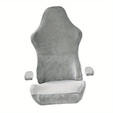 Fundas para Silla de Oficina con Cubiertas para Reposabrazos para Silla Giratoria, Gris Claro