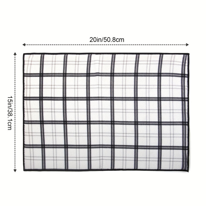 Alfombrilla de Secado de Platos de Microfibra Ultra Absorbente con Temática de Primavera y Verano - 38.1cm x 50.8cm, Resistente al Calor, Antideslizante para Encimera de Cocina