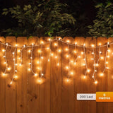 Cortina LED Intercalada 6 Metros 200 LED Navidad Cálida 200LEDCC4