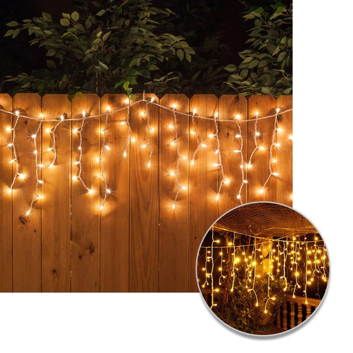 Cortina LED Intercalada 6 Metros 200 LED Navidad Cálida 200LEDCC4
