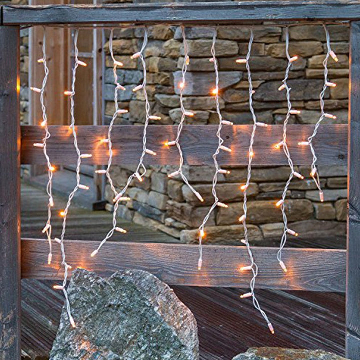 Cortina LED Intercalada 3 Metros 100 LED Decoración Navidad Cálida 100LEDCC4