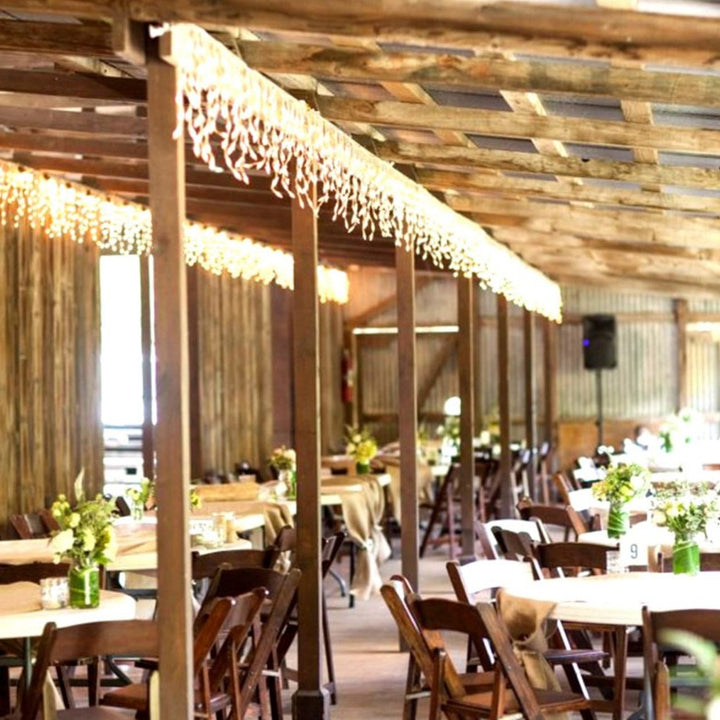 Cortina LED Intercalada 3 Metros 100 LED Decoración Navidad Cálida 100LEDCC4