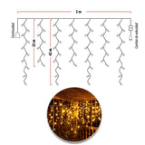 Cortina LED Intercalada 3 Metros 100 LED Decoración Navidad Cálida 100LEDCC4