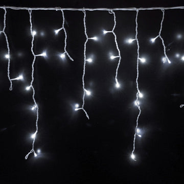 Cortina LED Intercalada 3 Metros 100 LED Decoración Navidad Blanca 100LEDCB2