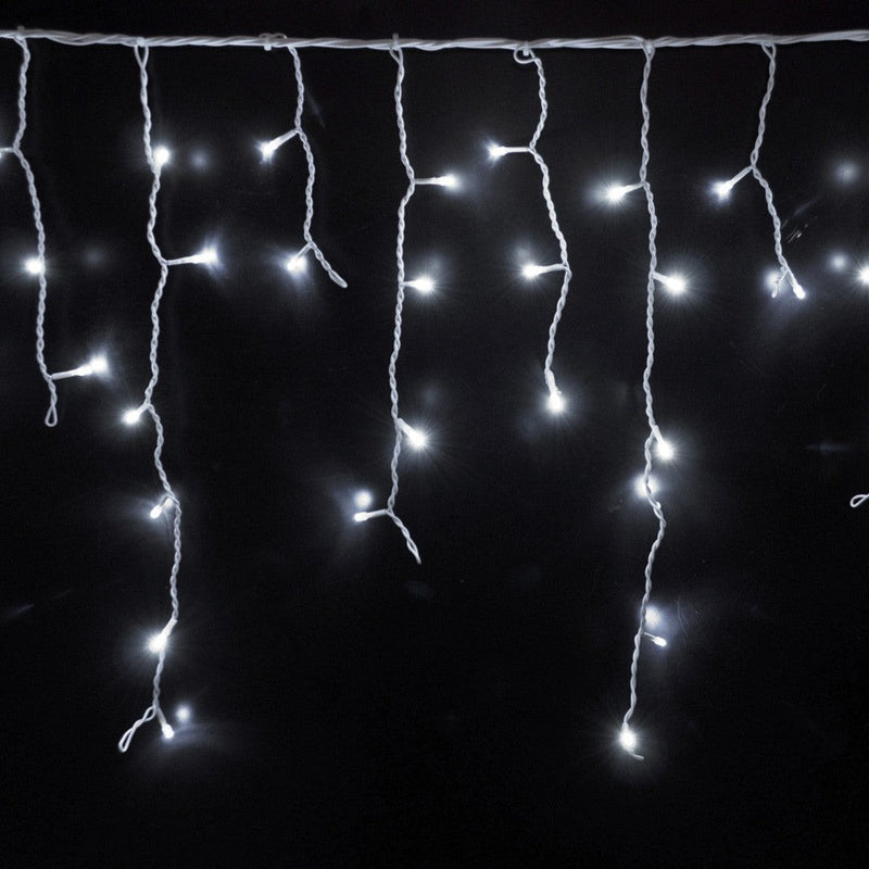 Cortina LED Intercalada 3 Metros 100 LED Decoración Navidad Blanca 100LEDCB2