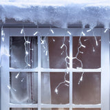 Cortina LED Intercalada 3 Metros 100 LED Decoración Navidad Blanca 100LEDCB2