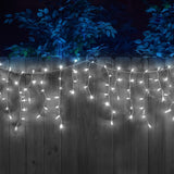 Cortina LED Intercalada 3 Metros 100 LED Decoración Navidad Blanca 100LEDCB2