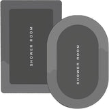 2pcs Alfombras de Baño Ultra Absorbentes Antideslizantes con Tecnología de Secado Rápido - Mezcla Suave de Tierra de Diatomeas y Poliéster, Lavables a Mano, Perfectas para Baño, Lavandería y Entrada - Resistentes a Manchas y Humedad, Pelo Bajo, Forma Rec