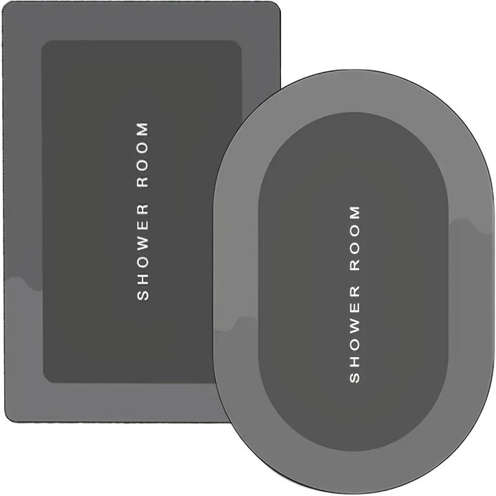 2pcs Alfombras de Baño Ultra Absorbentes Antideslizantes con Tecnología de Secado Rápido - Mezcla Suave de Tierra de Diatomeas y Poliéster, Lavables a Mano, Perfectas para Baño, Lavandería y Entrada - Resistentes a Manchas y Humedad, Pelo Bajo, Forma Rec