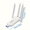 Repetidor WiFi de Alta Velocidad 300Mbps con 4 Antenas - Amplificador de Señal sin varillas para Mayor Alcance, Diseño Elegante en , Conexión Directa Super Rápida, Mejora tu Experiencia WiFi | Extensor WiFi USB