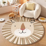 Alfombra de peluche suave antideslizante para dormitorio, sala o clóset, diseño cartoon, 1000g/m², lavable, imitación