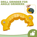 1pc Afilador de Brocas - Herramienta de Plástico Amarillo Duradero Tipo C con Cubierta Desmontable, Compatible con Múltiples Brocas para un Afilado Eficiente
