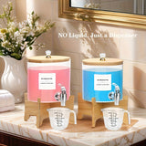 1 Juego/2 Juegos, Dispensador de Detergente para Lavandería con Estante, Grifos, Contenedor de Plástico con Tapa para Organización de la Habitación de Lavandería