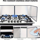 Un conjunto de protectores de salpicaduras para estufa plegable, resistentes al aceite, cocineros antiadherentes, resistentes al aceite, con borde de goma fácil de limpiar, para cocinar, protector de fregadero de cocina, estufa de gas, sartén, camping, a