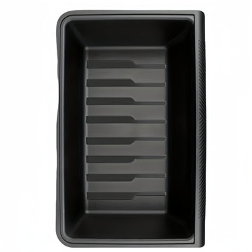 2-Pack para for TESLA Model Y 2021-2024 Impermeable para Asiento Debajo de la Caja de Almacenamiento con Organizador - Compartimento Oculto Deslizante del Lado del Conductor y del Pasajero, Material de Goma, Diseño Ahorro de Espacio