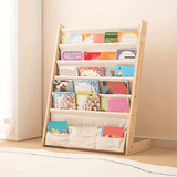 Estantería de Madera de Pino de 7 Niveles para Ahorrar Espacio - Estante de Exhibición de Fácil Acceso para Dormitorio, Sala de Juegos y Aula, Estantes Utilitarios