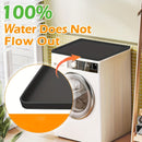 1 pieza, protector superior de lavadora y secadora de silicona negra, antideslizante, impermeable, duradero, para detergentes y suavizantes de ropa, ideal para accesorios de lavandería en casa, alfombrilla versátil para electrodomésticos, diseño a prueba