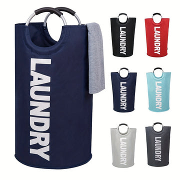 1 Cesta de ropa, Cesta de ropa, Bolsa de ropa con asa acolchada, Cesta de ropa vertical, Cesta de almacenamiento plegable, Baño, Sala de lavado, Balcón, Accesorios de dormitorio, Artículos de organización y almacenamiento del hogar, Cestas de ropa