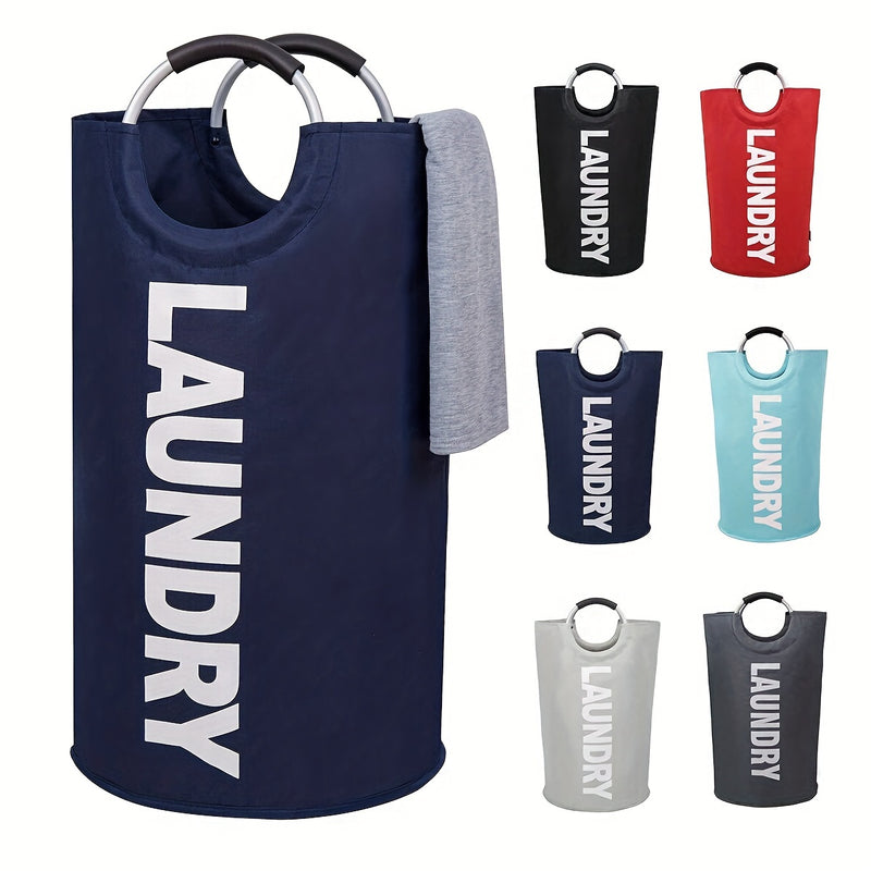 1 Cesta de ropa, Cesta de ropa, Bolsa de ropa con asa acolchada, Cesta de ropa vertical, Cesta de almacenamiento plegable, Baño, Sala de lavado, Balcón, Accesorios de dormitorio, Artículos de organización y almacenamiento del hogar, Cestas de ropa