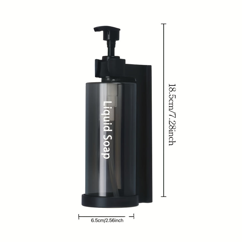 Dispensador de Jabón de Pared, Bomba Dispensadora de Jabón, Material Plástico, Apto para Champú, Acondicionador de Cabello, Gel de Ducha, Ideal para Baños de Hotel, Organizador de Almacenamiento para Ducha Doméstica