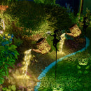 Mairuike Ruider Fairy Solar Water Boiler Light - Decoración de jardín al aire libre con candelabro de borla, tanque de agua solar y linterna de patio, resistente al plástico y el hierro, eficiente en energía para el patio trasero, porche y jardín - Regal