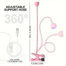 1-Pack Lámpara LED para Uñas con Cuello Flexible y Clip - Secador de Uñas USB, Curado Rápido sin Luz Libre, Manicura Pedicura Salón y Hogar, Sin Olor, Construcción en Acero Inoxidable/Plástico, Equipo de Pedicura