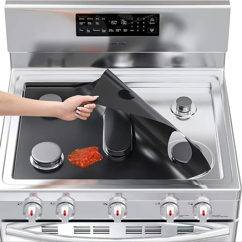 Tapas de Estufa No Adherentes y Reutilizables para Cocina de Gas - Resistentes al Calor y Protección contra Manchas, Fáciles de Limpiar, Protectores de Quemadores de Estufa de Gas, Mantén tu Cocina Ordenada y Pulida, Protección para Estufa de Gas | Aspec