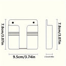 Organizador Versátil de Pared para Teléfonos, Controles Remotos y Cargadores - Instalación Sin Taladro, Perfecto para Dormitorio, Baño, Oficina, Estantes