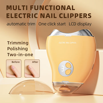 XUMTOM 2 en 1, cortador y lijadora de uñas eléctricas, profesional y para uso doméstico, luz LED, recargable, regalo ideal para adultos, esenciales para el cuidado de las uñas de la familia, esenciales para el cuidado de las uñas | Cuidado de las uñas mo