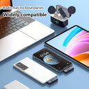 Microfono lavalier sin varillas profesional, microfono 2-en-1 con reducción de ruido y reverberación, monitorización de retroalimentación auditiva, conexión automática, estuche de carga, mejora la calidad del sonido, ideal para entrevistas, blogs en vide