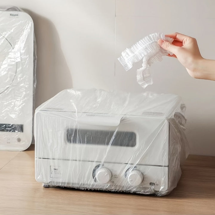 50 piezas de cubiertas elásticas para polvo, cubiertas transparentes para electrodomésticos de cocina a prueba de polvo para tostadoras, ollas a presión, freidoras de aire, hornos, cafeteras y más - Accesorios protectores de plástico duraderos