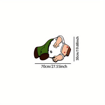 1 pieza de alfombra de peluche de personaje de dibujos animados - No resbala, fibra de poliéster suave, alfombra de forma irregular con diseño juguetón - Ideal para dormitorio, sala de estar, estudio o decoración de vestíbulo