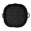 1pc Bandeja Reutilizable de Silicona para Freidora de Aire - Plato Hexagonal Antiadherente, Seguro para Microondas y Freidoras, Fácil Limpieza, Silicona Alimentaria para Cocina Saludable, Resistente hasta 450°F, Compatible con la Mayoría de Freidoras
