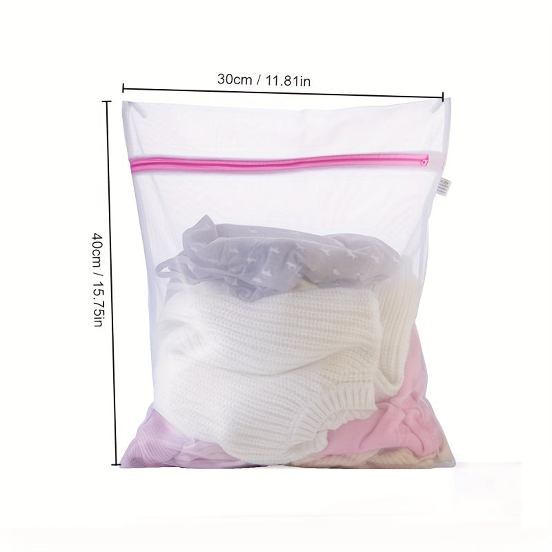 2pcs Bolsas De Lavado Para Ropa Surtida, Bolsas De Lavado De Malla, Organizador De Almacenamiento De Viaje Con Cremallera Premium, Bolsas De Protección Para Lavado De Ropa, Adecuadas Para Lavandería, Camisa, Sujetador, Calcetines, Medias, Lencería, Ropa
