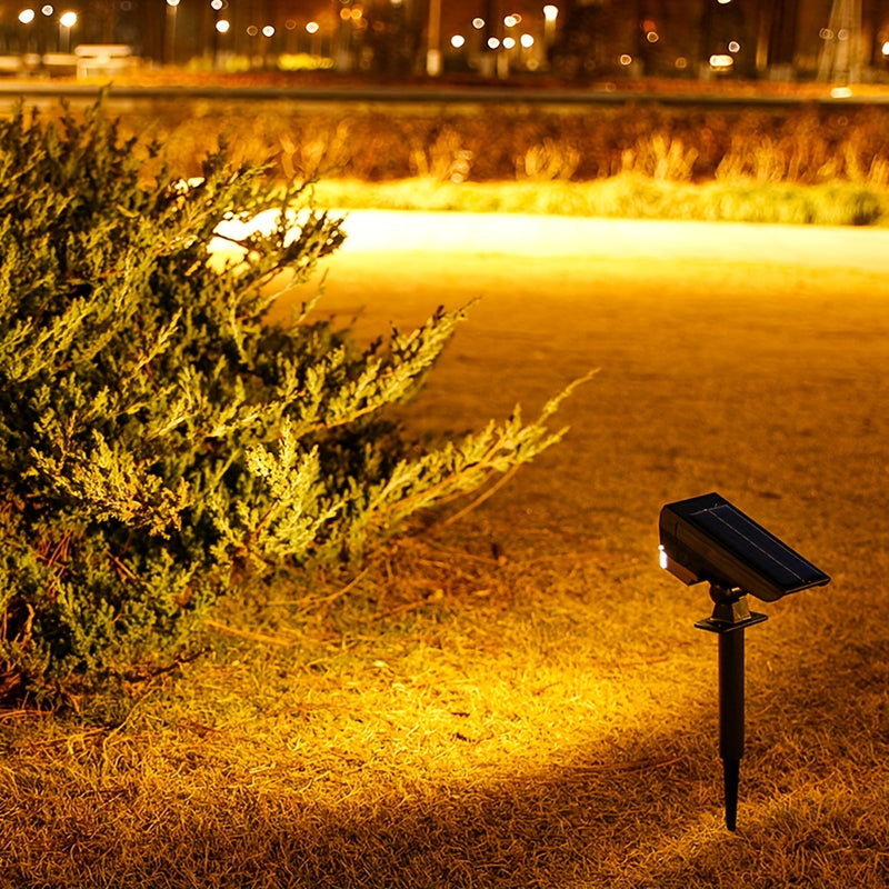 1 foco solar para senderos, 10 LED, 24 LED luces solares para jardín, accesorios de iluminación paisajística semirrehundidos plegables con portalámparas, pantallas de plástico, incluye hardware de montaje para senderos, césped, aceras y entradas de vehíc