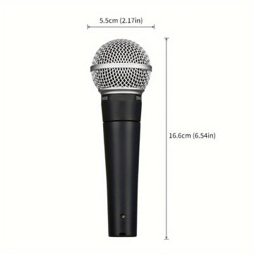 El micrófono de mano SM58 para grabación y actuaciones, ideal para escenarios en vivo, fiestas, espectáculos, escuelas e iglesias