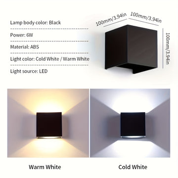 Luces LED de pared AC85-265V 6W para hogar, pasillo y garaje - Iluminación decorativa
