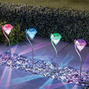 Luces solares al aire libre LED, luces de forma diamante, adecuadas para jardín, patio, sendero, iluminación de paisaje, decoración de luces, luces de césped, luces con enchufe de tierra, decoración de luces de Halloween, Navidad y fiestas 4 piezas