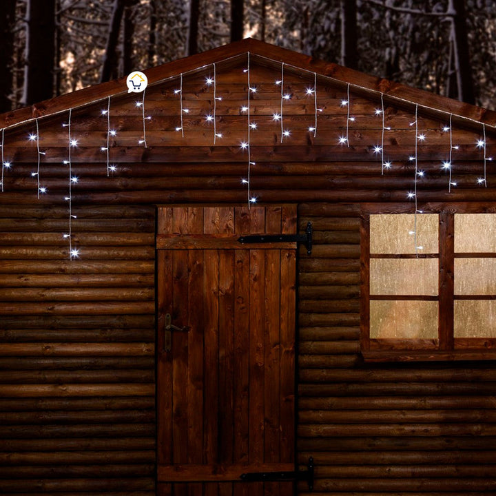 Cortina LED Intercalada 9 m 300 Luces Navidad Blanco 300LEDCB2