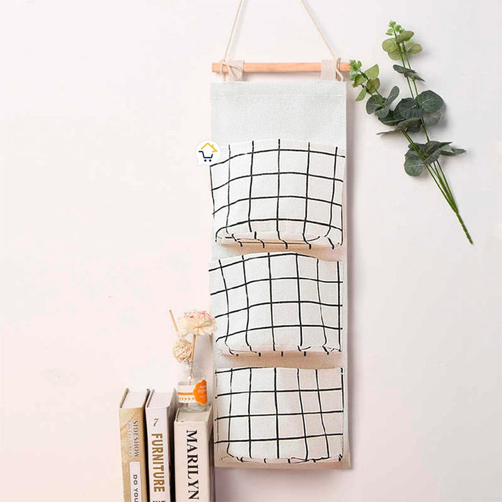 Bolsa Organizadora Colgante 3 Bolsillos Multiusos MD303